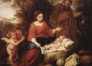 Bartolome Esteban Murillo Rest on his way to flee Egypt Germany oil painting artist